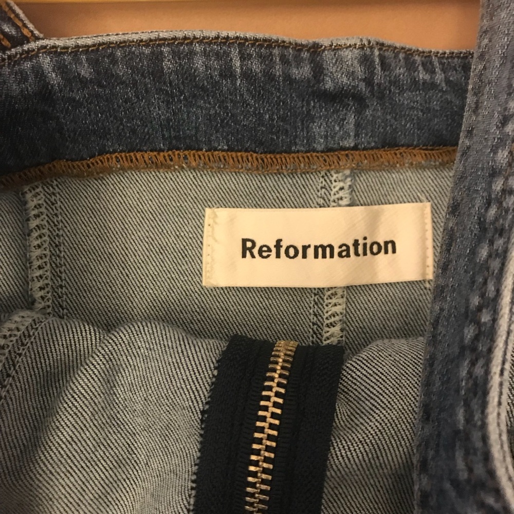 Reformation “Randy” jean dress - Picture 2 of 5